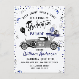 Anuncio divertido de fiesta de graduación de la cl