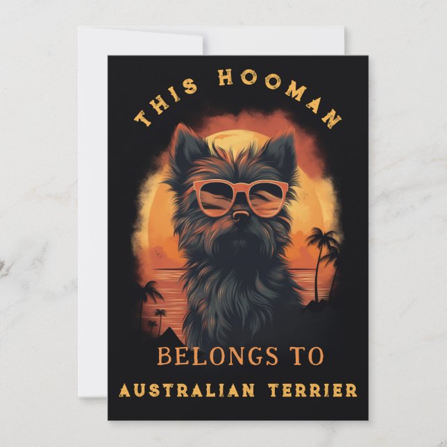 Anuncio Divertido padre australiano de perros de terror pe (Anverso)