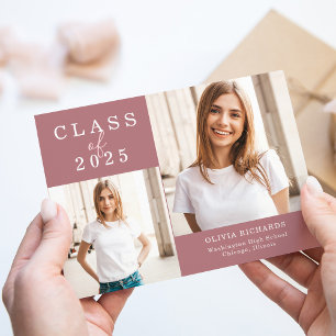 Anuncio Doble foto Clase de graduación de 2025
