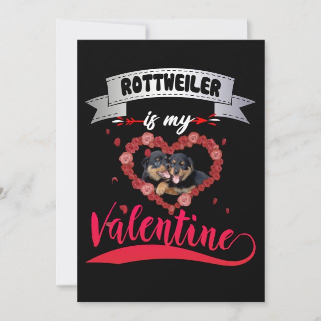 Anuncio Dog Lover | Rottweiler Es Mi Valentín (Anverso)
