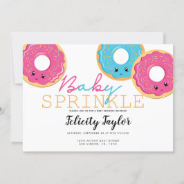 Anuncio Donut Sprinkle Baby Shower Triplets