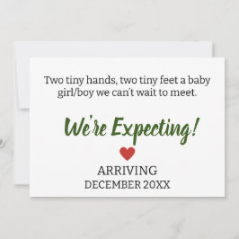 Anuncio Dos manos diminutas, dos pies diminutos, una niña/