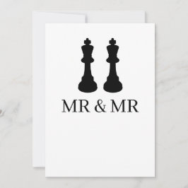 Anuncio Dos reyes de ajedrez Boda gay