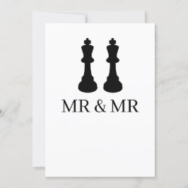 Anuncio Dos reyes de ajedrez Boda gay