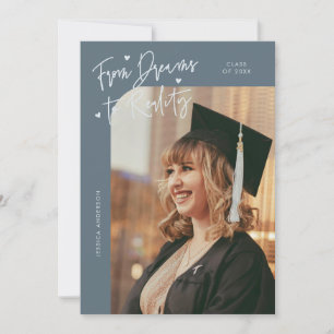 Anuncio Dreams to Reality Curva Foto Pizarra Azul Grad