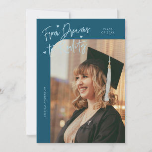 Anuncio Dreams to Reality Foto Curva Gradiente Teal