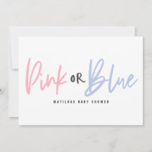 Ducha de bebé rosa o azul