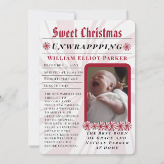Anuncio Dulce Periódico Moderno de Navidad