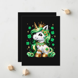Anuncio Dulce Unicornio Trébol Día de San Patricio 