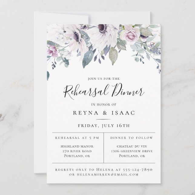 Anuncio Dusty Blue Garden Ensayos Florales Cena (Anverso)