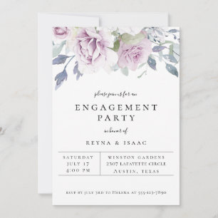 Anuncio Dusty Garden Floral Engagement Party
