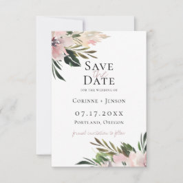 Anuncio Dusty Mauve Botanical Save The Date
