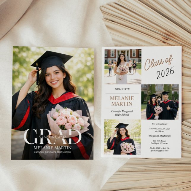 Anuncio e Invitación de Foto de Graduación (Subido por el creador)