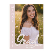 Anuncio e Invitación de Graduación con Foto en Hoj