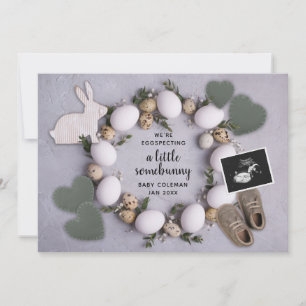 Anuncio Eggspecting Spring Easter Pregúntele al bebé