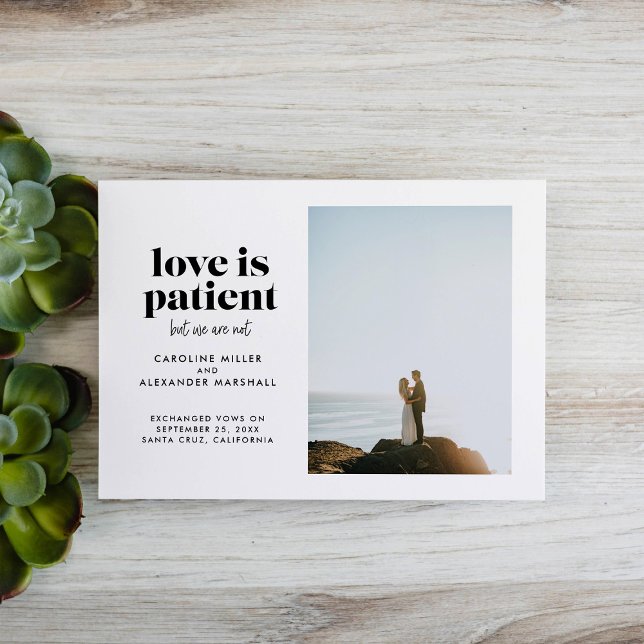 Anuncio El amor es paciente pero nosotros no nos escapamos (Subido por el creador)