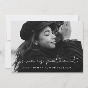 Anuncio El amor minimalista escrito a mano es boda pacient