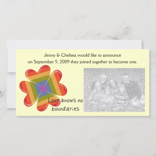 Anuncio El amor no conoce fronteras (Anverso)