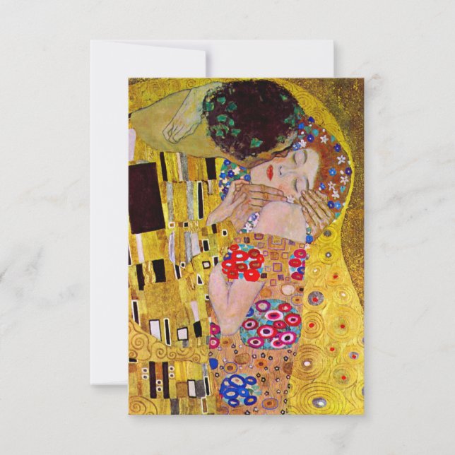 Anuncio El beso de Gustav Klimt, cambio de dirección (Anverso)