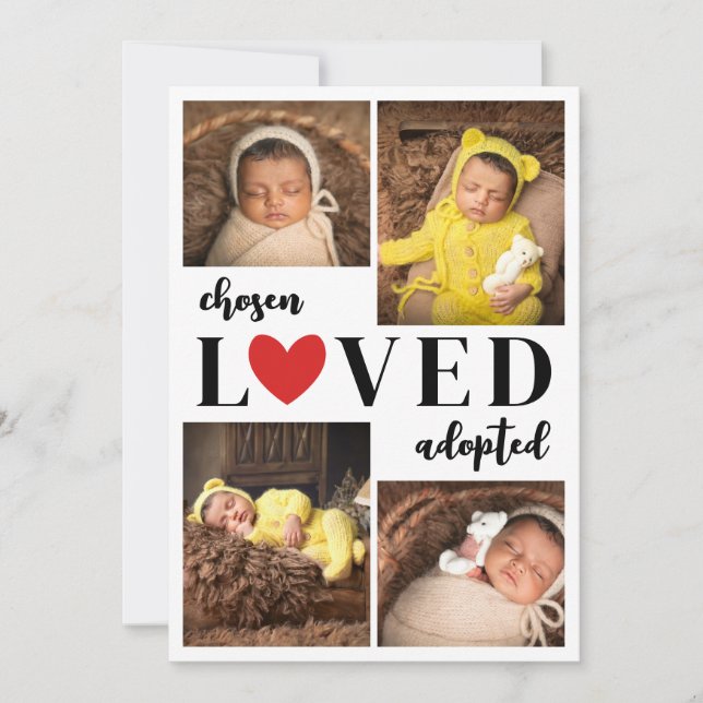 Anuncio El corazón rojo escogió el querido Collage de foto (Anverso)