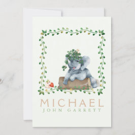 Anuncio El elefante lindo, el bebé verde, la foto del naci