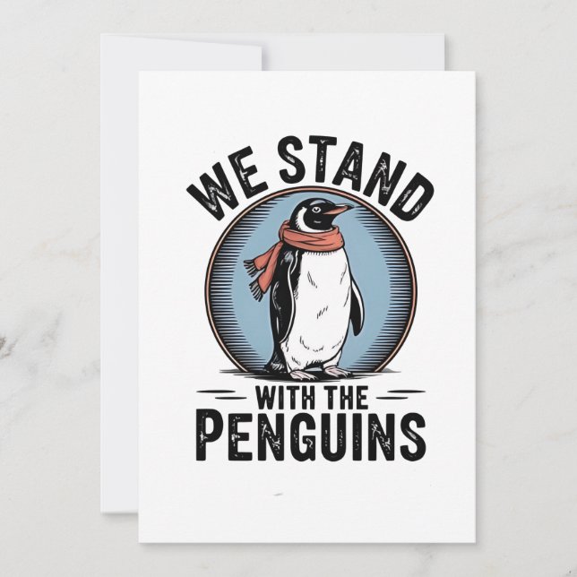 Anuncio El extraño pingüino resiste la protesta contra los (Anverso)