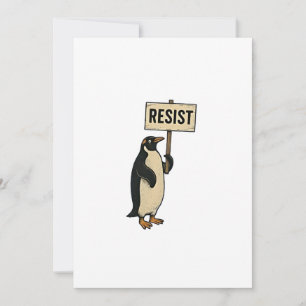 Anuncio El extraño pingüino resiste la protesta contra los