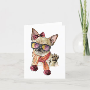Anuncio El gracioso Perro Chihuahua Salva La Fecha