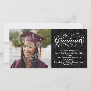 Anuncio El Graduado, Elegante Graduación Negra