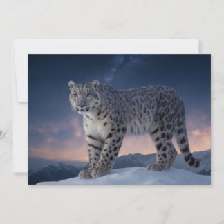 Anuncio El leopardo de las nieves animal majestuoso salvaj