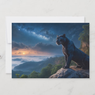 Anuncio El leopardo negro animal salvaje majestuoso una ga