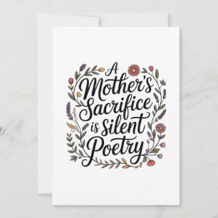 Anuncio El sacrificio de una madre es poesía silenciosa