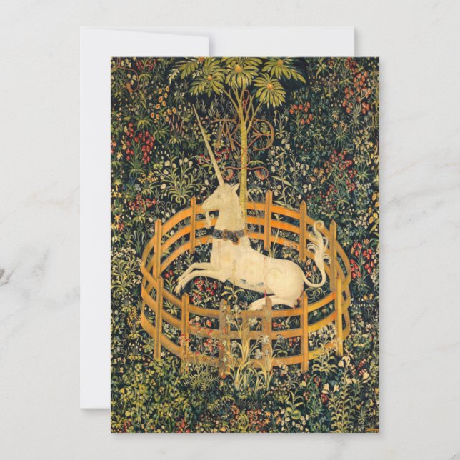 Anuncio El unicornio en cautiverio (Anverso)