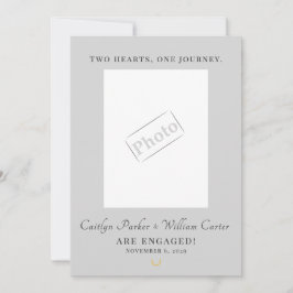 Anuncio Elegant Equestrian Engagement Announcement Card