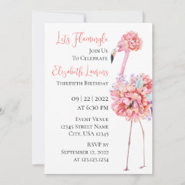 Anuncio Elegant Flamingo Invitation