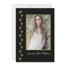 Elegant Gold Ivy y tu Photo BlackBG
