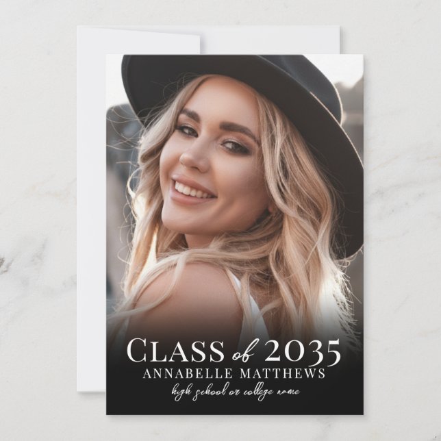 Anuncio Elegant Graduate Simple Photo Collage Graduation (Anverso)