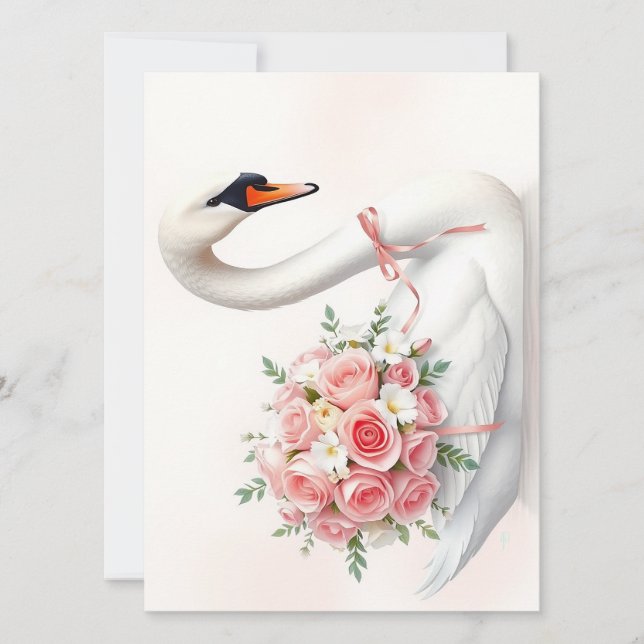 Anuncio Elegant Swan with Roses (Anverso)