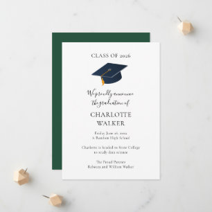 Anuncio Elegante Académico Inicia Fiesta de Graduación 202