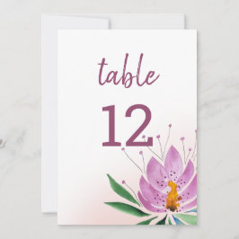 Anuncio Elegante arte romántico violeta Lotus acuarela