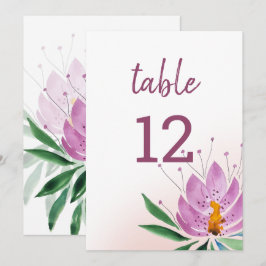 Anuncio Elegante arte romántico violeta Lotus acuarela