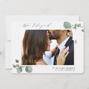 Anuncio Elegante Boda fotográfico Eucalyptus