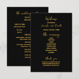 Anuncio Elegante Broche de Purpurina Negra y Dorada Progra