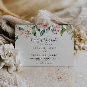 Anuncio Elegante Dainty Otumn Floral Elopement
