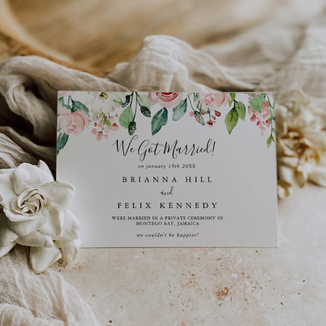 Anuncio Elegante Dainty Otumn Floral Elopement (Subido por el creador)