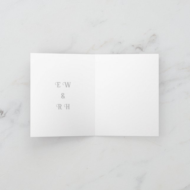 Anuncio Elegante diseño de espuma verde para Boda (Interior)