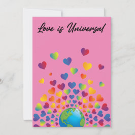 Anuncio Elegante diseño Minimalista y colorido del corazón