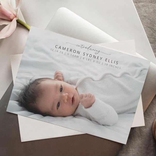 Anuncio Elegante escritura Minimalista moderna bebé foto n (Subido por el creador)