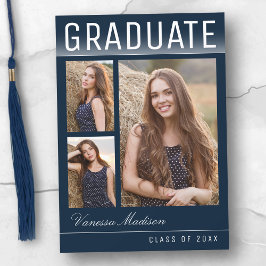 Anuncio Elegante estilo moderno 3 foto de la marina azul g