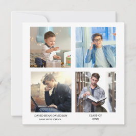 Anuncio Elegante fiesta de graduación de Collage de fotos